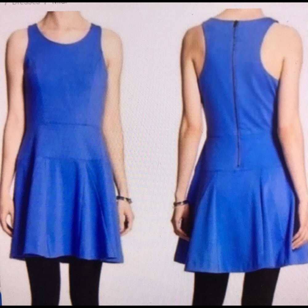 Banana Republic Blue Fit & Flare Dress - Size 10P
